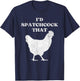 Funny Butcher Chicken Spatchcock T-Shirt - T-Shirt | Navy