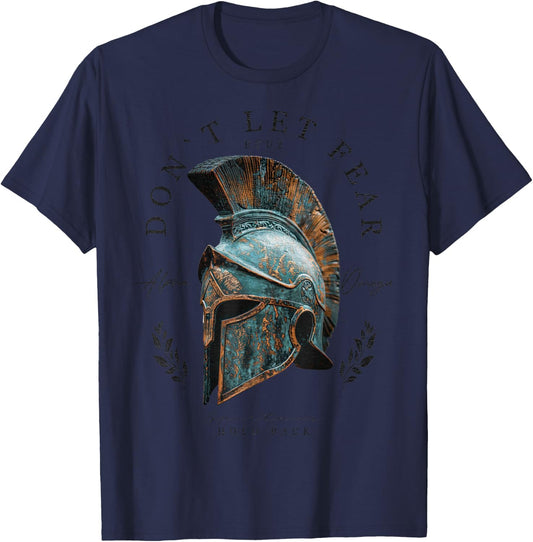 / Greece Patriot Spartan Warrior Griechischer Sparta Helm Krieger Soldat Spartaner T-Shirt - T-Shirt | Navy