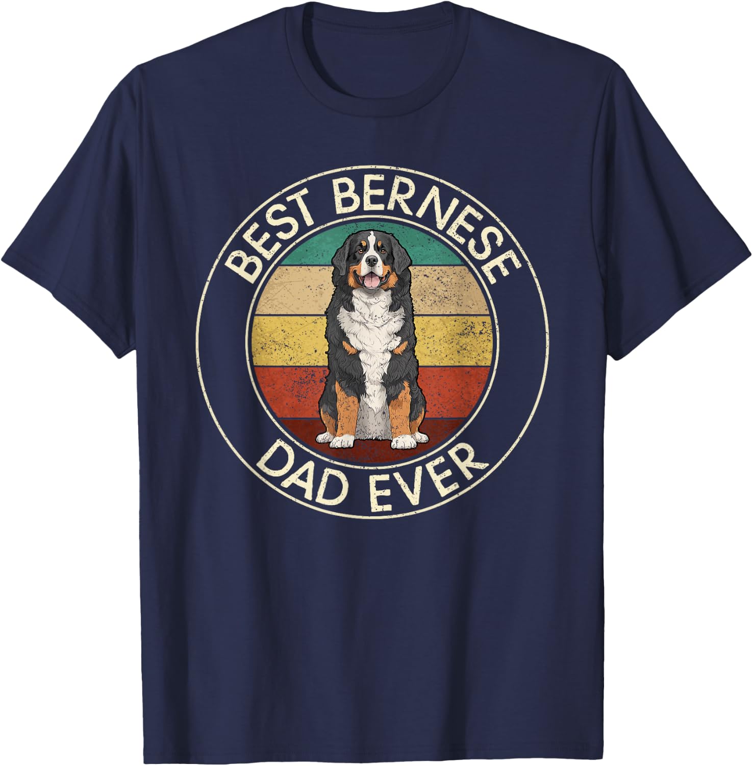 Meilleur papa bouvier bernois T-Shirt - T-Shirt | Navy