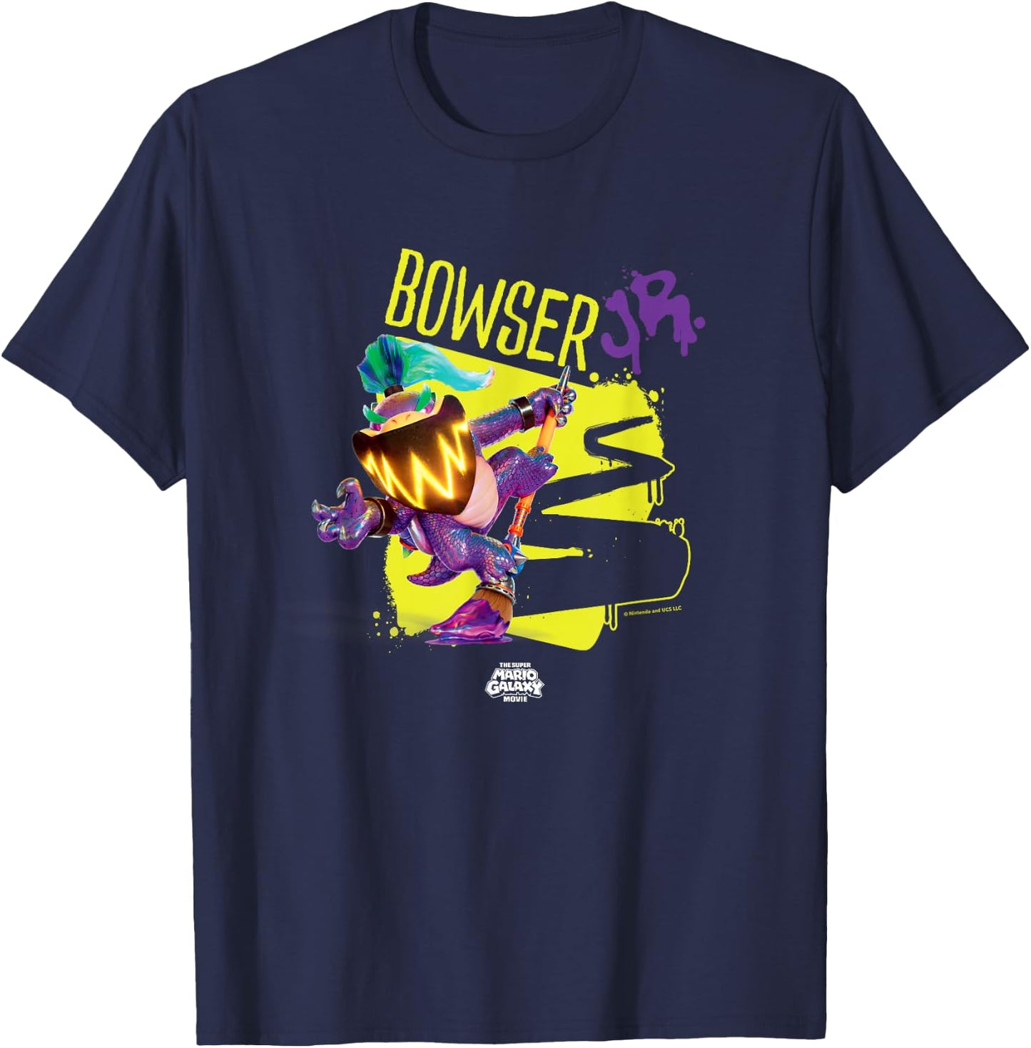 The Super Mario Galaxy Movie Wonder Bowser Jr. Power T-Shirt - T-Shirt | Navy