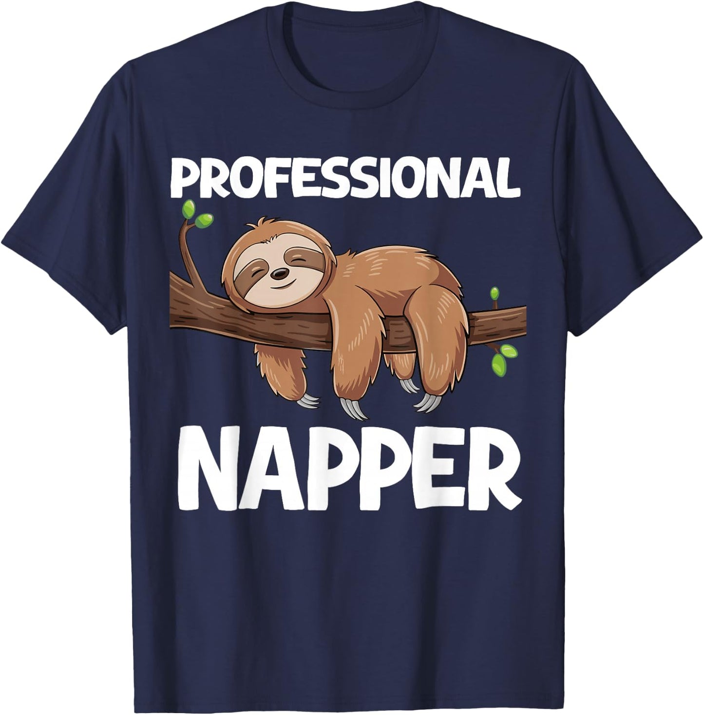 Professional Napper Sloth T-Shirt - T-Shirt | Navy