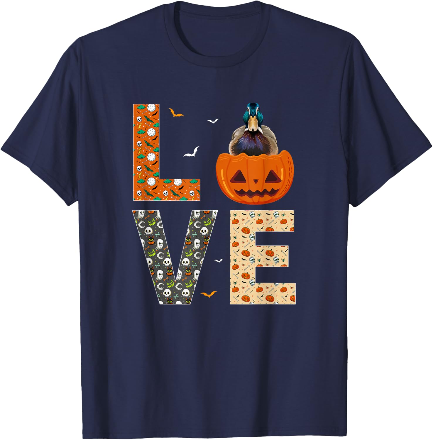 Mallard Bird Lovers Boys Girls Kids Funny Halloween Costume T-Shirt - T-Shirt | Navy