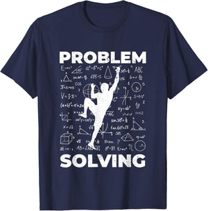 Climbing Gift Climbing Bolder Boulder , Black, S T-Shirt - T-Shirt | Navy