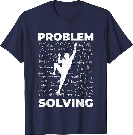 Climbing Gift Climbing Bolder Boulder , Black, S T-Shirt - T-Shirt | Navy