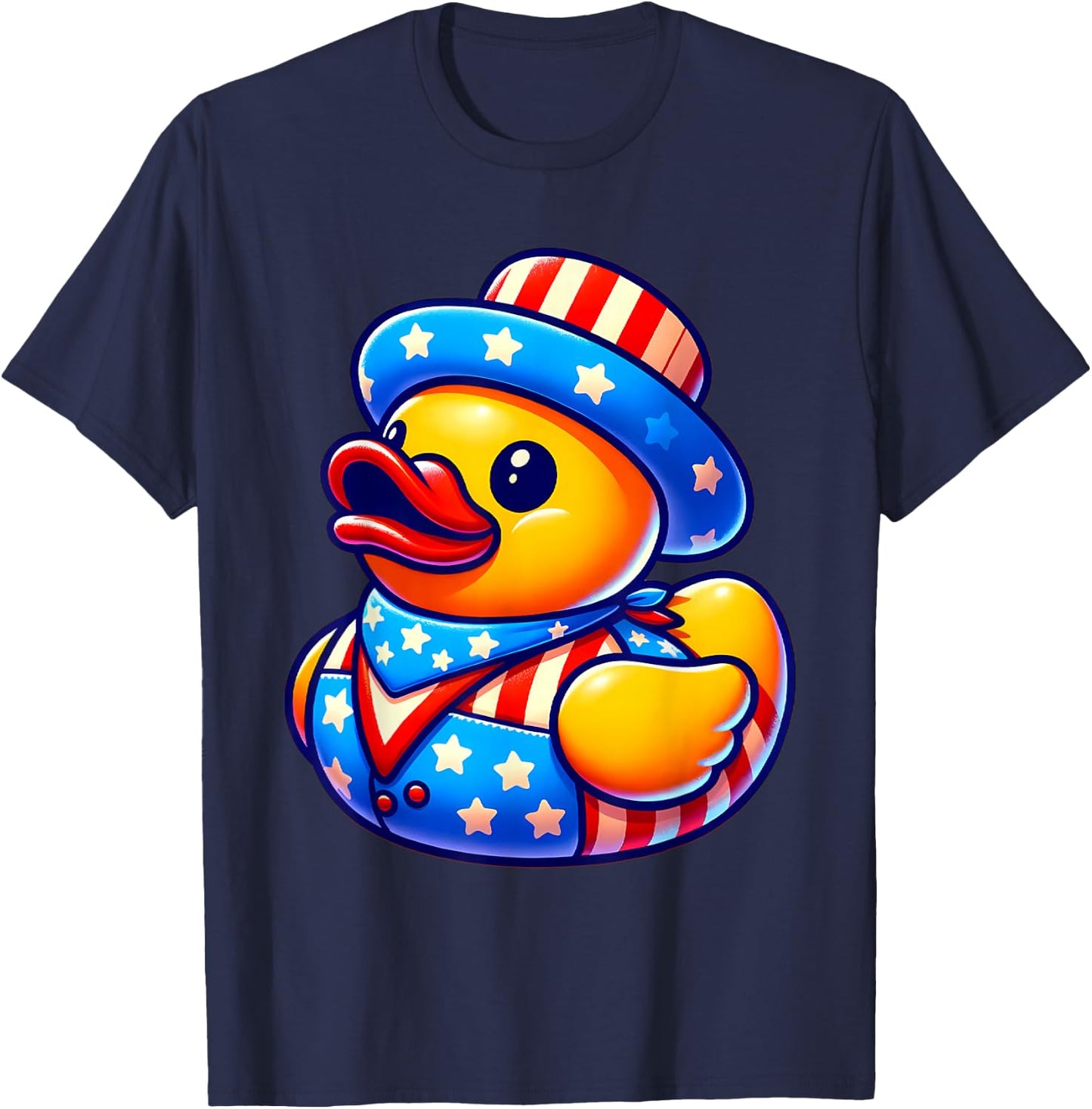 Rubber Duck 4th of July Independence Day Men Women Kids T-Shirt - T-Shirt | Navy