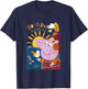 Peppa Pig Good Day Sunshine Colorful Nature Portrait T-Shirt - T-Shirt | Navy