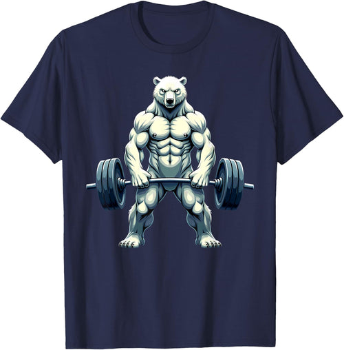 Workout Gym Polar Bear Deadlift Weightlifting