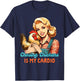 Chicken Mom Chicken Whisperer Chasing Chickens Is My Cardio T-Shirt - T-Shirt | Navy