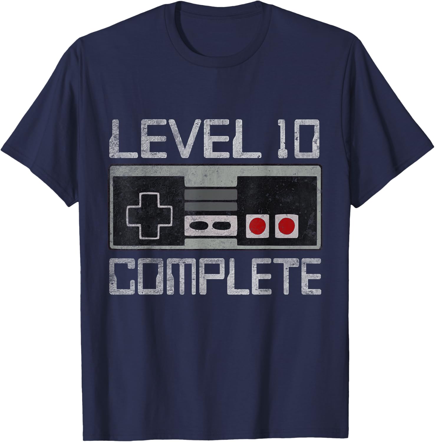 Level 10 Complete 10 Year 10th Wedding Anniversary T-Shirt - T-Shirt | Navy