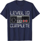 Level 10 Complete 10 Year 10th Wedding Anniversary T-Shirt - T-Shirt | Navy