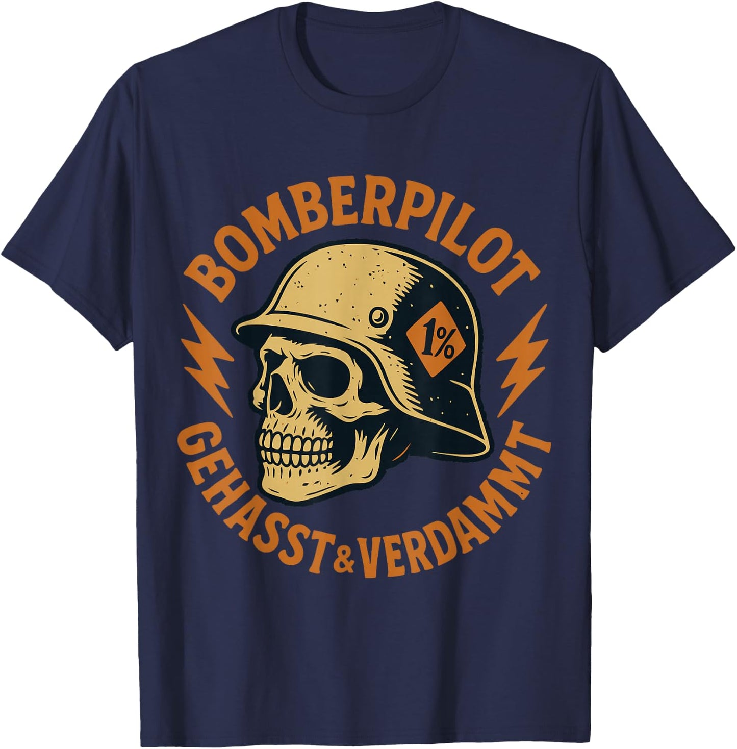 Bomberpilot - Gehasst & Verdammt - Tioz Rocker T-Shirt - T-Shirt | Navy