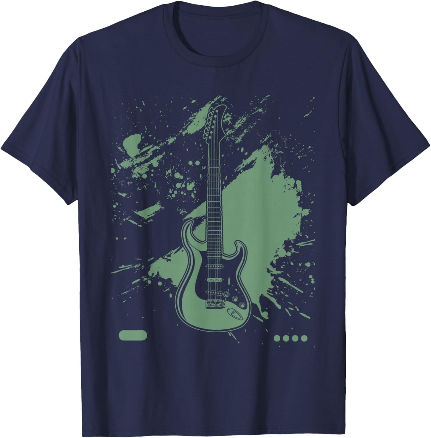 Bass Guitar Lover Art Guitarist Bass Players Vintage Guitar T-Shirt - T-Shirt | Navy