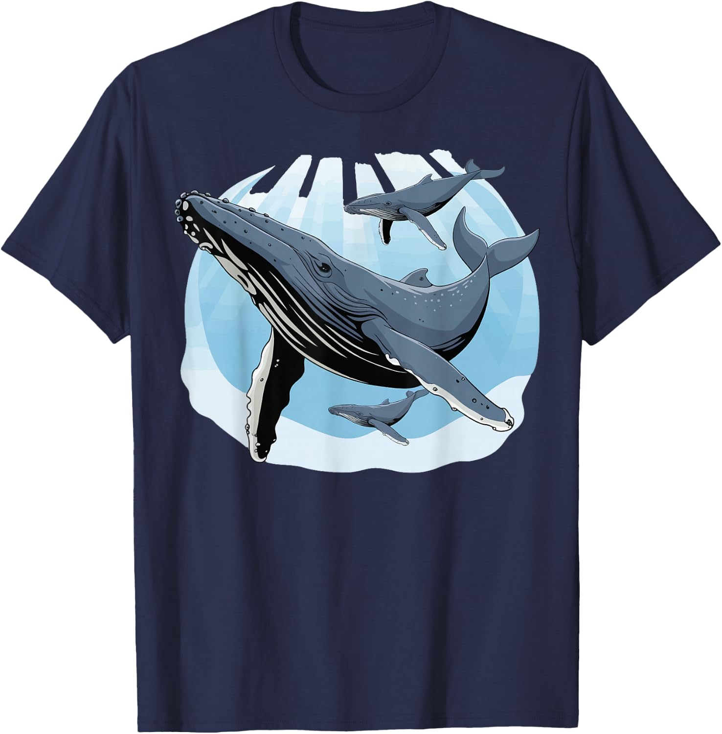 Humpback Whale T-Shirt - T-Shirt | Navy