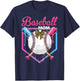 Baseball Drip Mom Cute Bow Baseball Women Mother's Day T-Shirt - T-Shirt | Navy