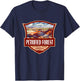 Petrified Forest National Park Illustration Retro Badge T-Shirt - T-Shirt | Navy