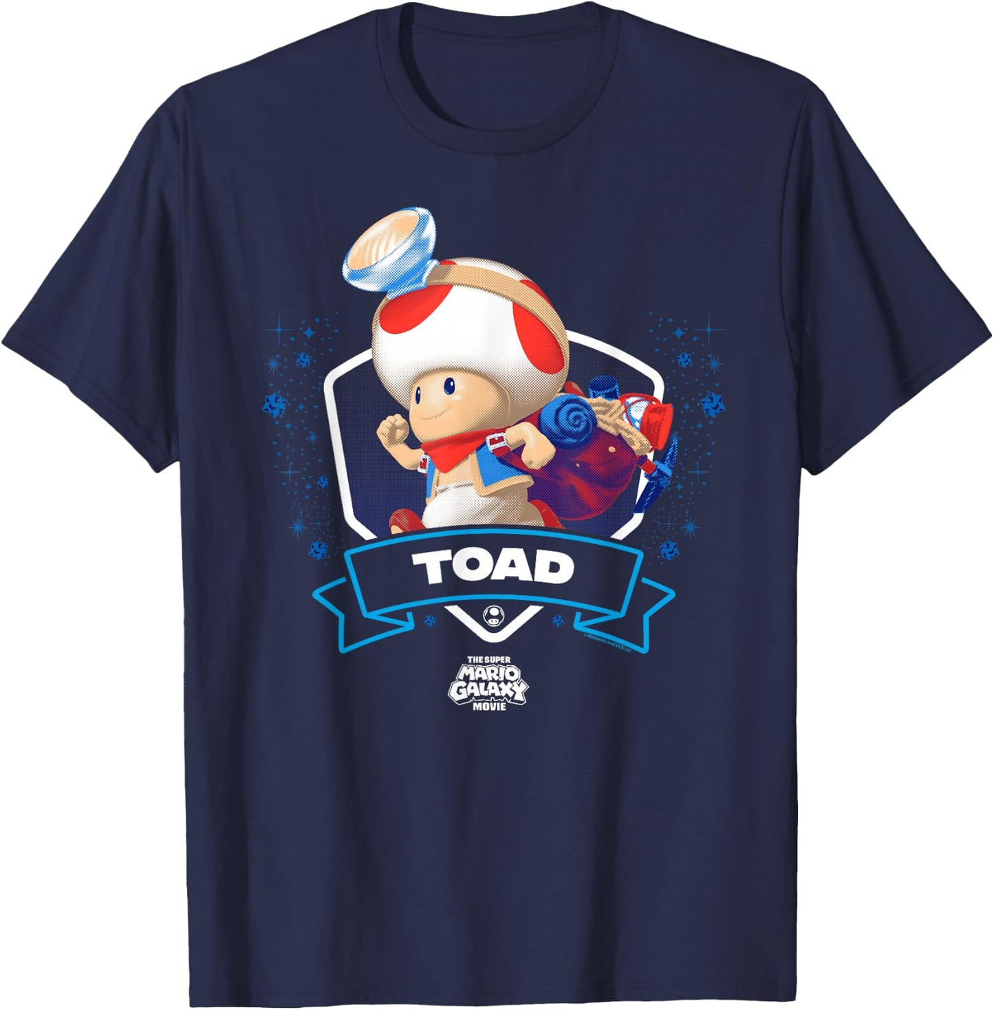 The Super Mario Galaxy Movie Toad Champion T-Shirt - T-Shirt | Navy