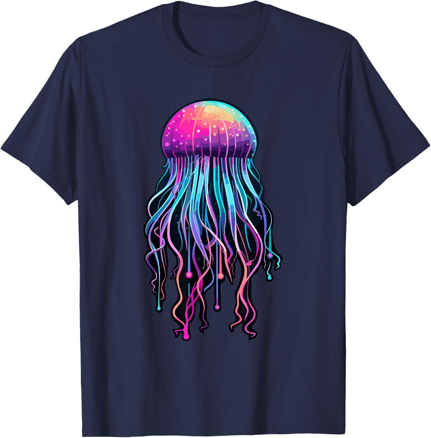 Jellyfish Costume Psychedelic Jelly Fish Sea Ocean T-Shirt - T-Shirt | Navy