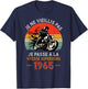 Birthday 60 Years Biker Born In 1965 Vintage Motorcycle Biker , Black, S T-Shirt - T-Shirt | Navy