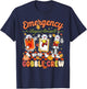 Emergency Department Thanksgiving ER Nurse Gobble Crew T-Shirt - T-Shirt | Navy