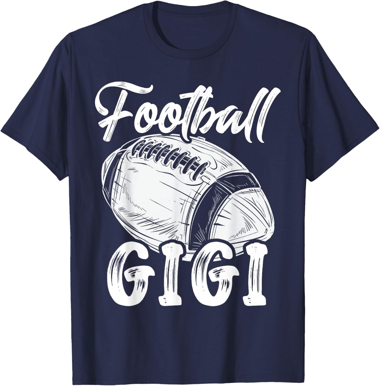 Football Gigi Family Matching Players Mothers Day T-Shirt - T-Shirt | Navy