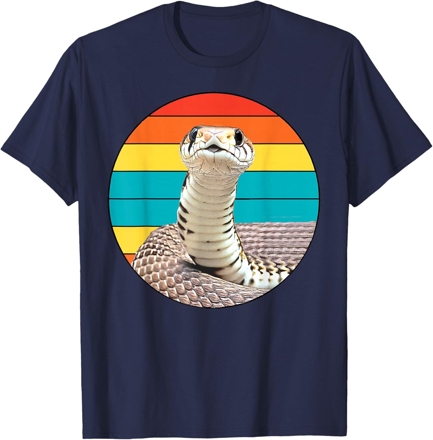 Cute Retro Snake Shirt Vintage Funny Shirt for Snake Lovers T-Shirt - T-Shirt | Navy