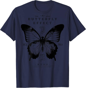Effect Butterfly Insect Moth Butterfly , blue T-Shirt - T-Shirt | Navy