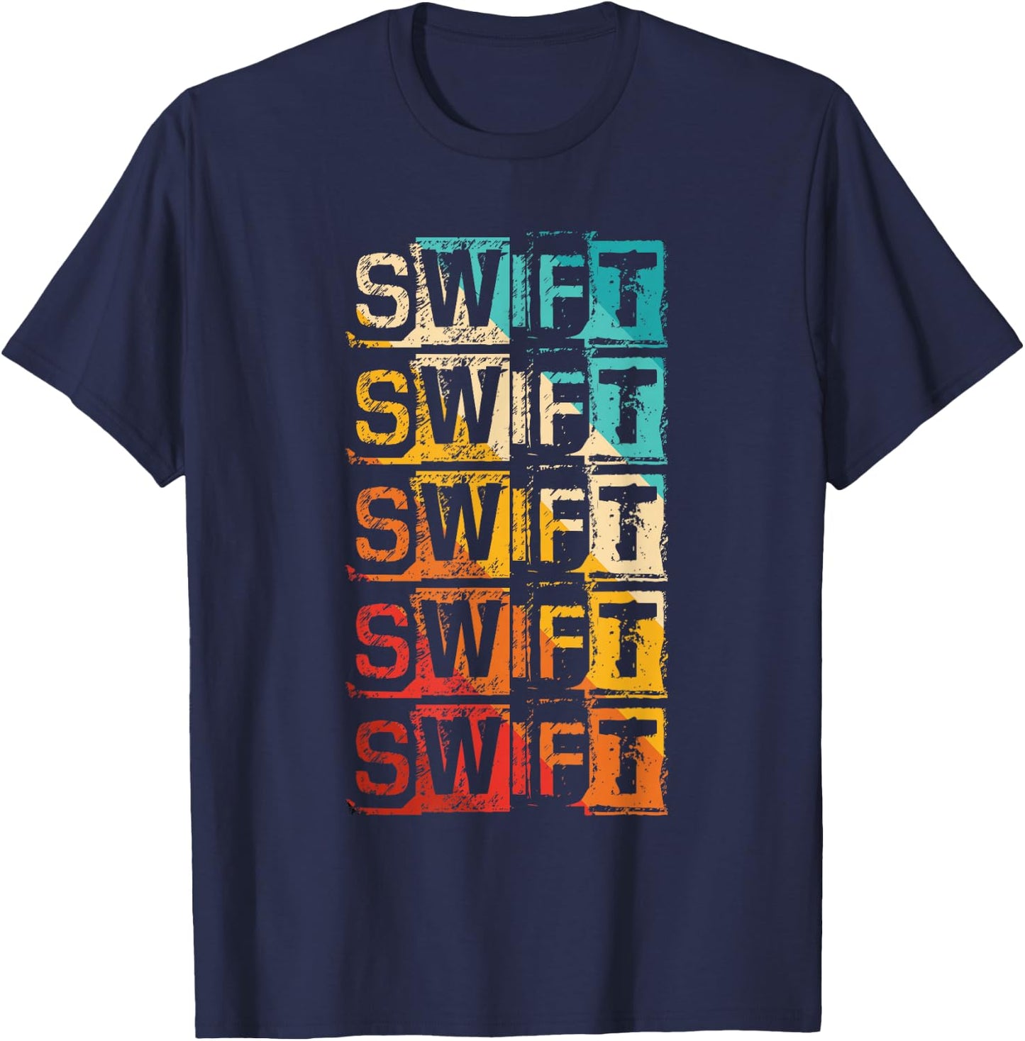 Swift Vintage Grunge T-Shirt - T-Shirt | Navy