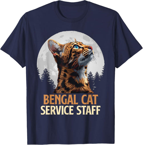 BENGAL CATS SERVICE STAFF Vintage Funny Bengal Cat