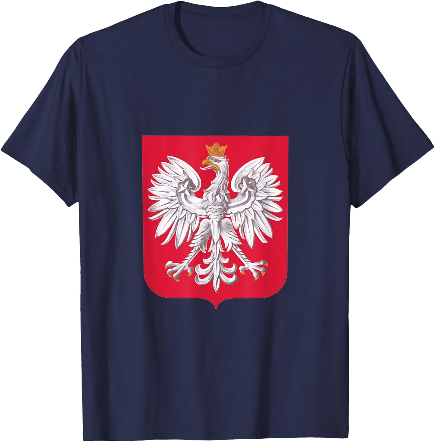Polish Eagle Shield Poland T-Shirt - T-Shirt | Navy