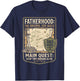 Father Dad Shirt Fatherhood The Original Side Quest Dad Mode T-Shirt - T-Shirt | Navy