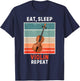 Retro Eat, Sleep Violin Repeat Vintage Grunge Violin T-Shirt - T-Shirt | Navy