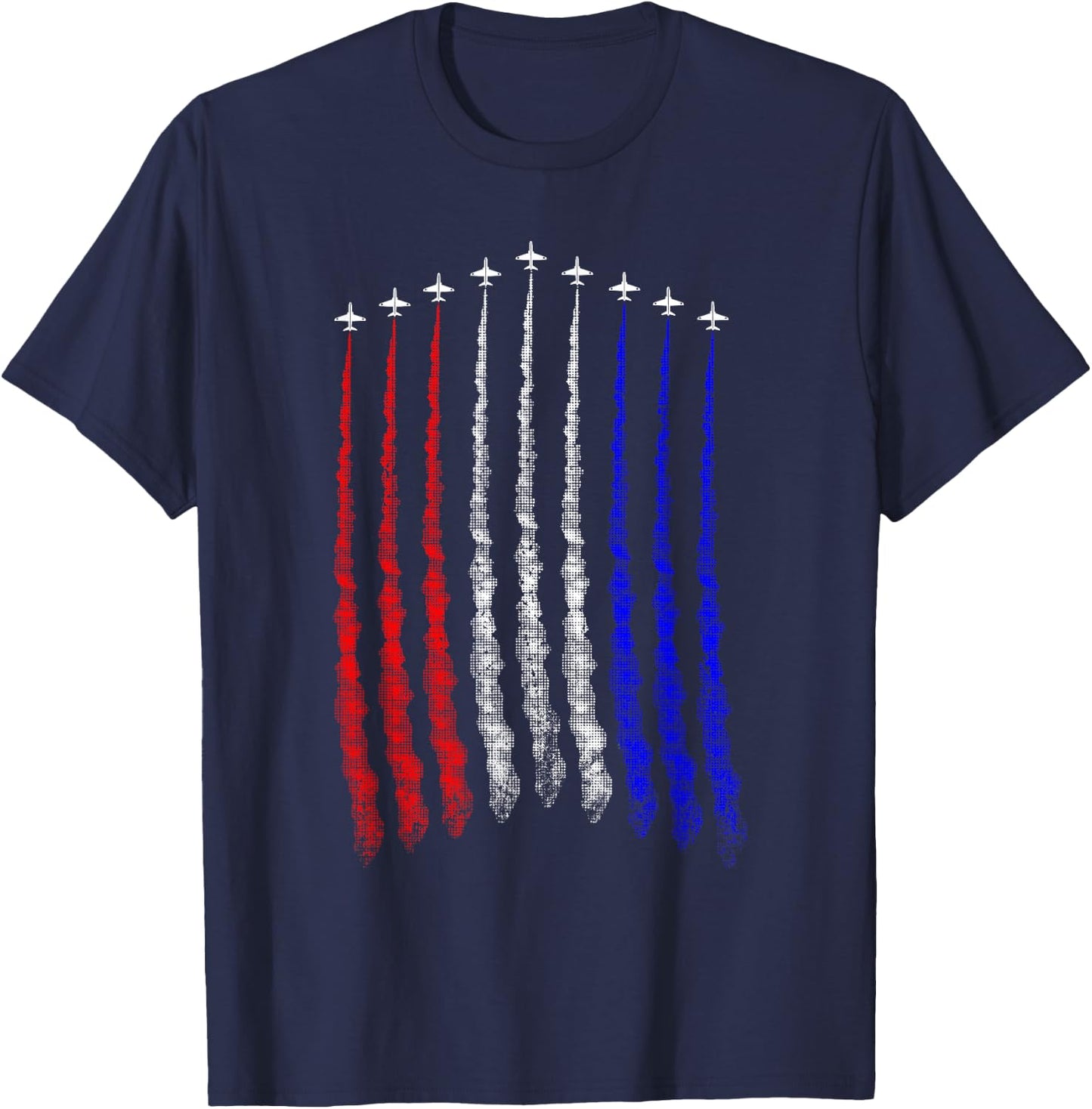 Red White Blue Air Force Flyover T-Shirt - T-Shirt | Navy