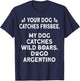 Argentine Dogo Dog Hunting Training Apparel Dogo Argentino T-Shirt - T-Shirt | Navy