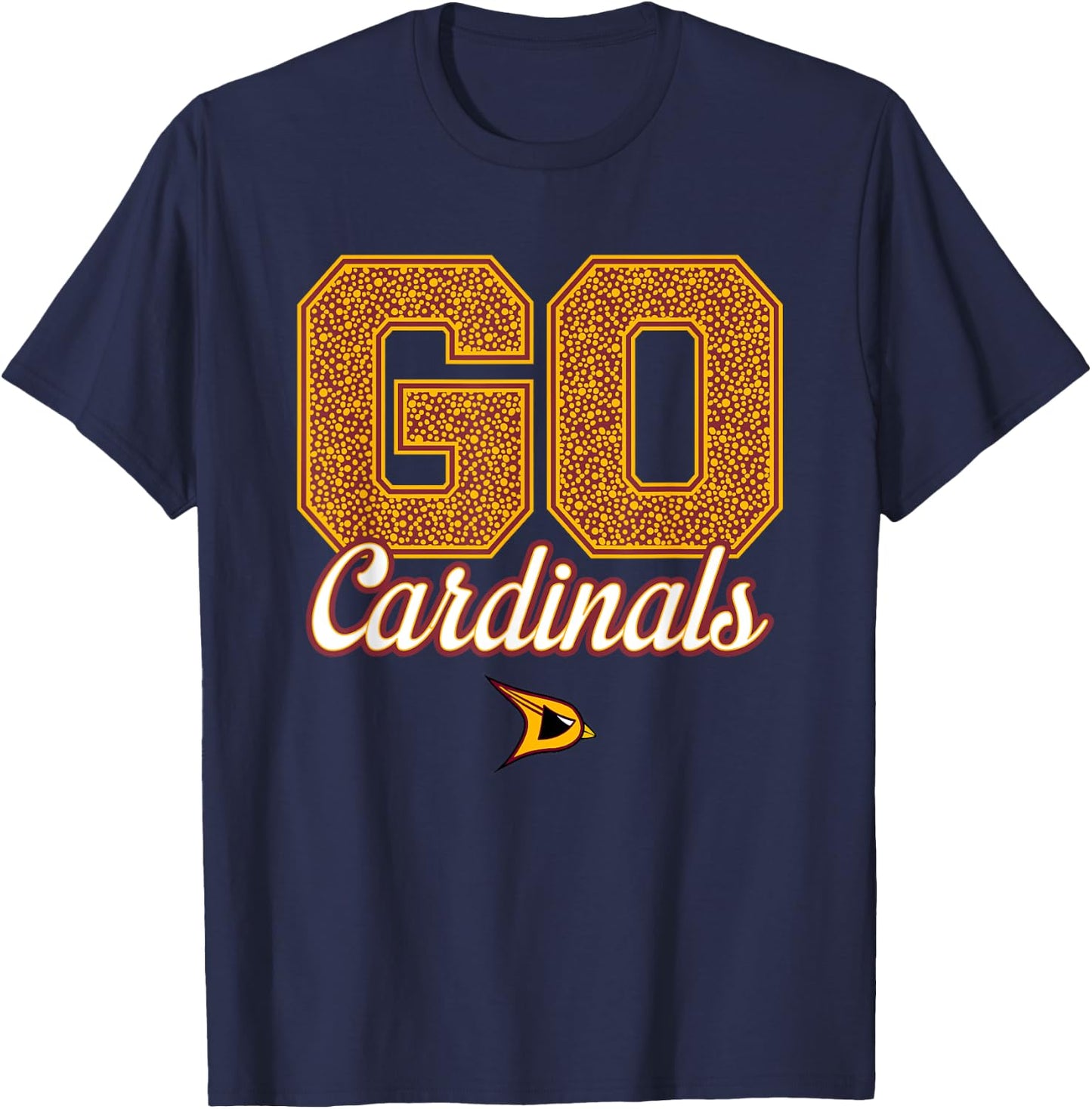 Davison Cardinals Logo GO! School Pride HS T-Shirt - T-Shirt | Navy