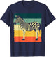 Funny Zebra Themed Women Safari African Wildlife T-Shirt - T-Shirt | Navy