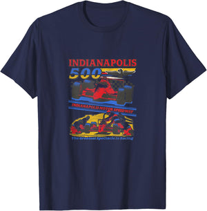 Indy 500 Indianapolis Motor Speedway The Greatest Spectacle T-Shirt - T-Shirt | Navy