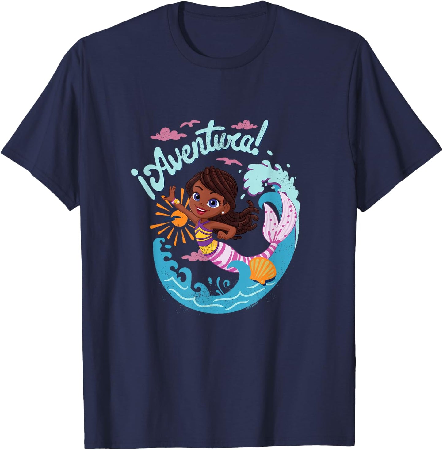 Santiago of the Seas ¡Aventura! Mermaid Lorelai Shot Vintage T-Shirt - T-Shirt | Navy