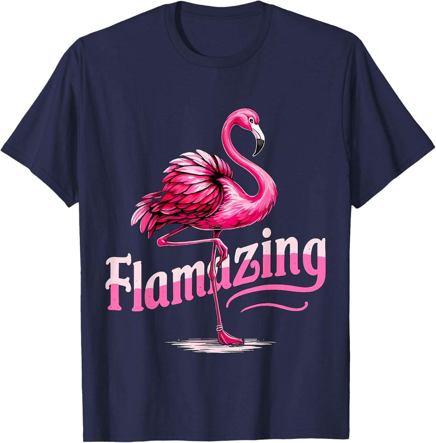 Flamazing Flamingo T-Shirt - T-Shirt | Navy