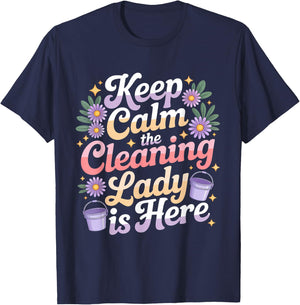 Cleaning Lady Housekeeper Housekeeping Cleaning Lover T-Shirt - T-Shirt | Navy