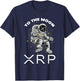 XRP To The Moon Ripple XRP Crypto Gifts Bitcoin HODL Coin T-Shirt - T-Shirt | Navy