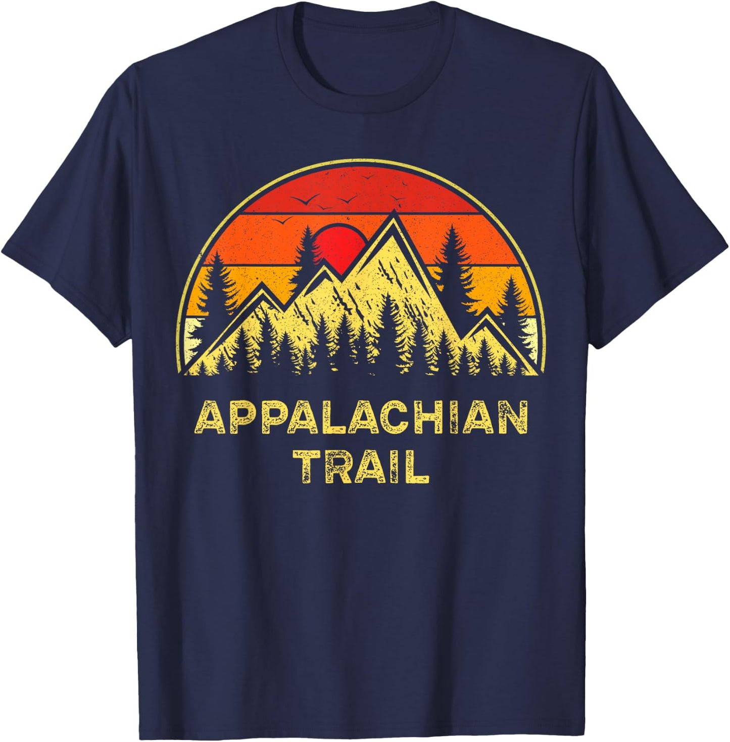 Vintage Appalachian Trail Nature Hiking Mountains Souvenir T-Shirt - T-Shirt | Navy