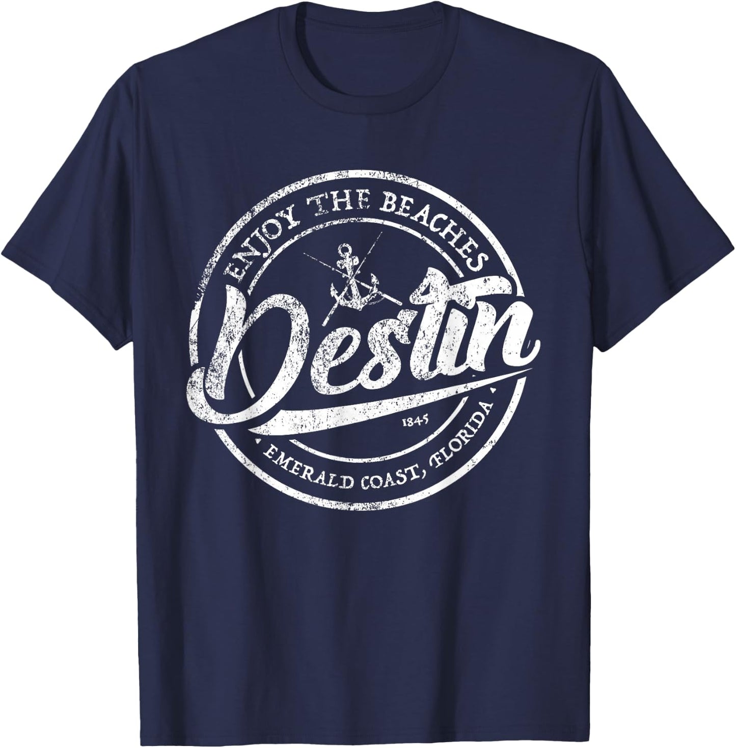 Enjoy the Beaches Destin FL Men Woman Kids T-Shirt - T-Shirt | Navy