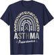 In May We Wear Gray for Asthma Awareness T-Shirt - T-Shirt | Navy