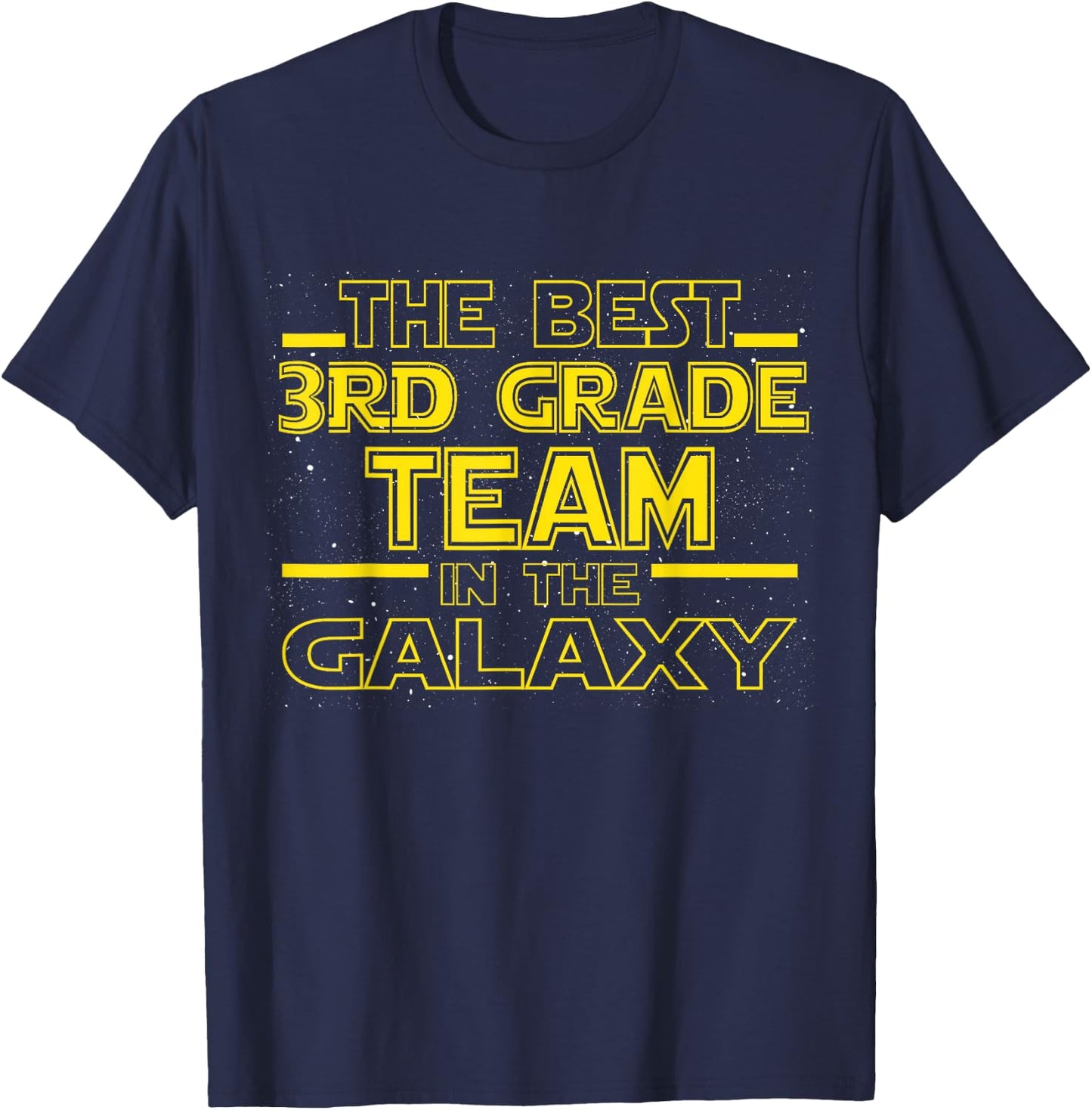 Back To School Best 3rd Grade Team In The Galaxy Space Out T-Shirt - T-Shirt | Navy