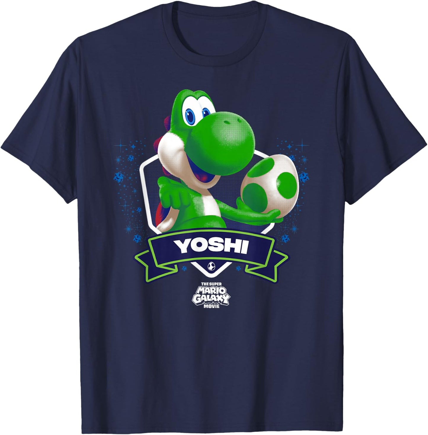 The Super Mario Galaxy Movie Yoshi Champion T-Shirt - T-Shirt | Navy