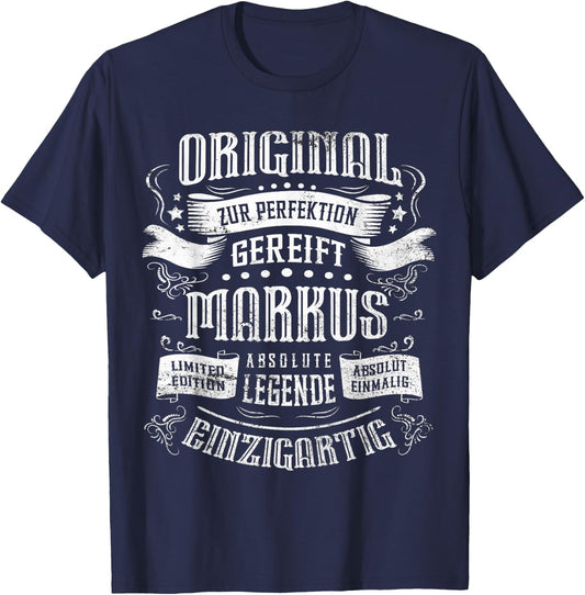 Men's Markus Original , black T-Shirt - T-Shirt | Navy