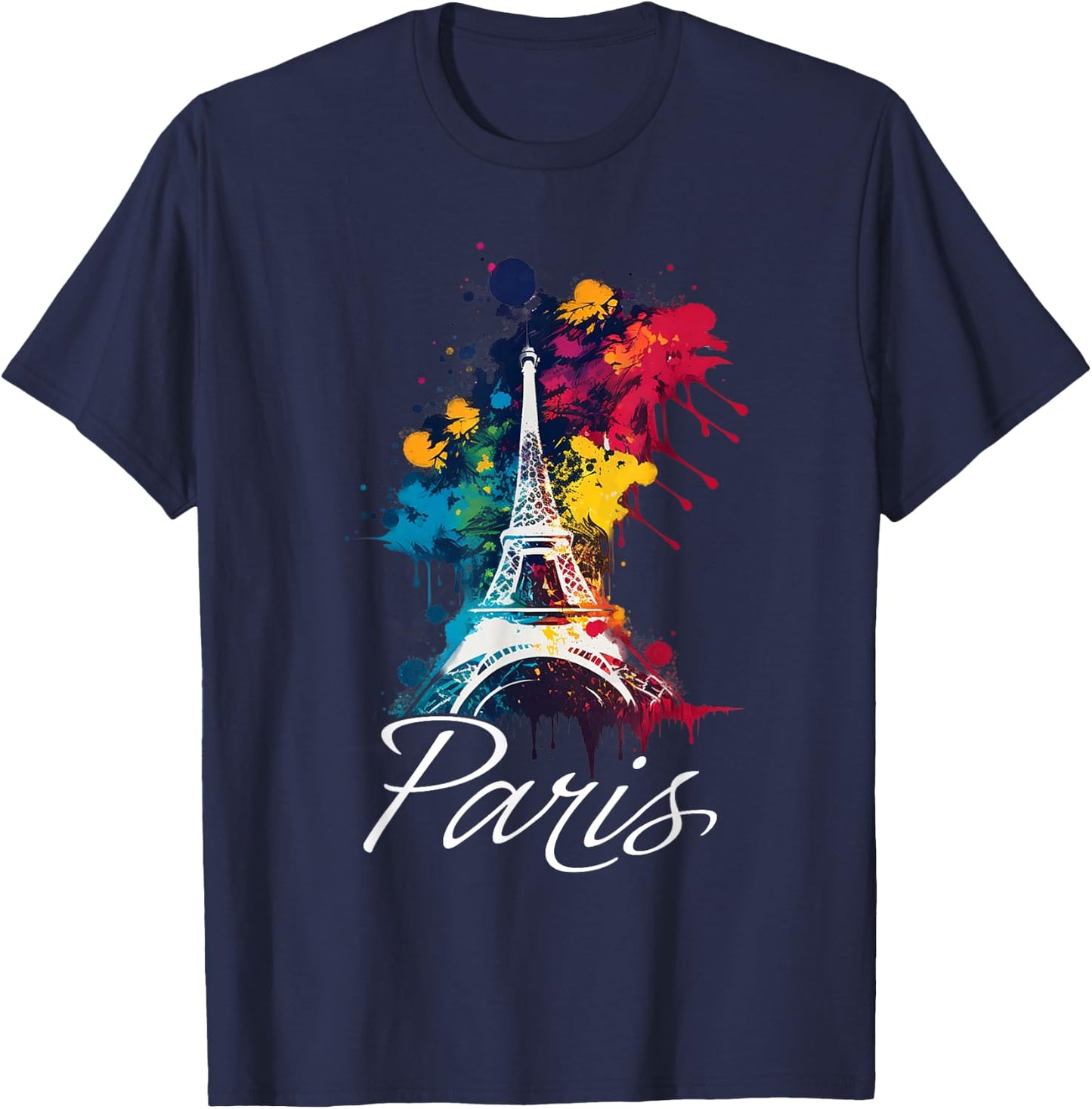 Eiffelturm Paris Mädchen Reise Urlaub Frankreich Souvenir T-Shirt - T-Shirt | Navy