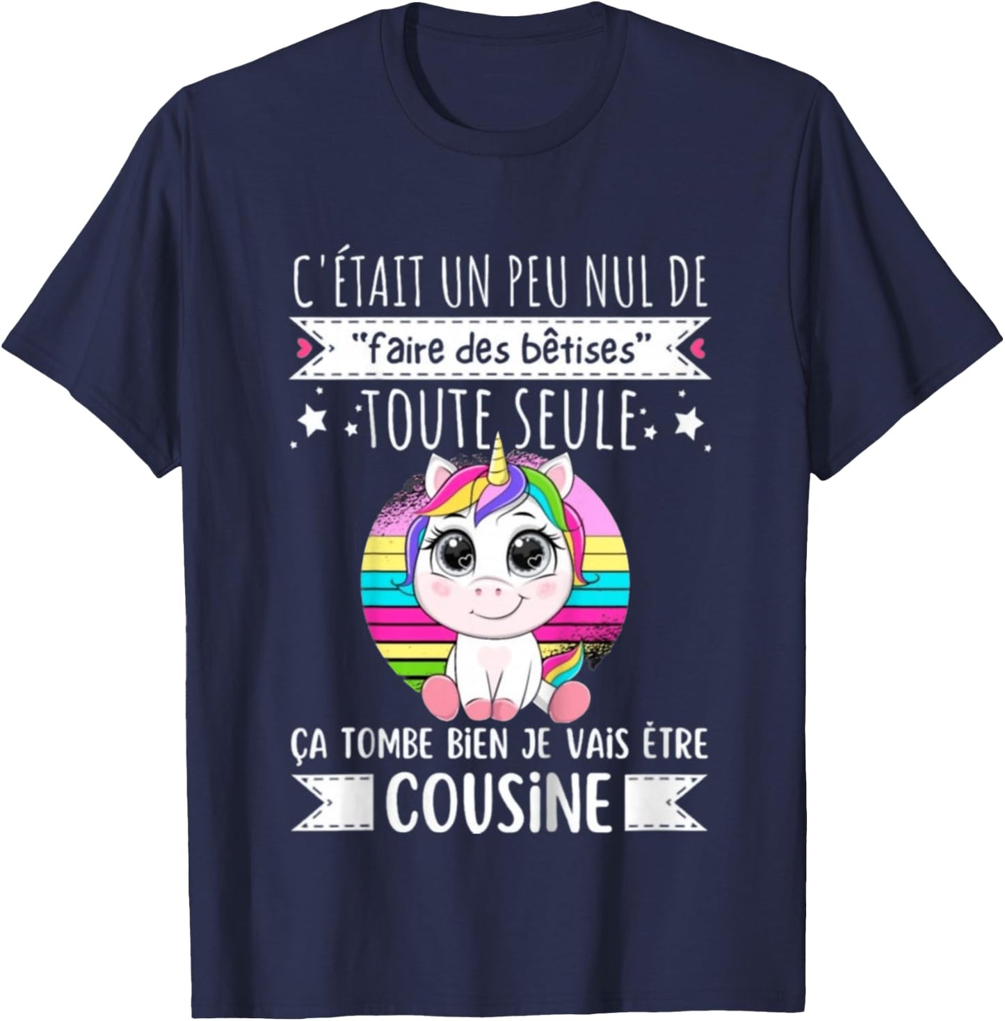 Child Future Cousine 2025 Announcement Pregnancy, Soon Cousine 2025 T-Shirt - T-Shirt | Navy