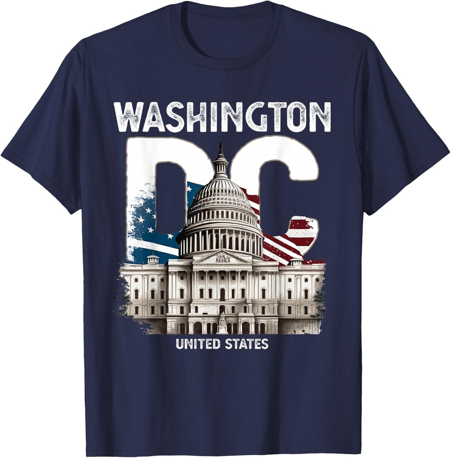 Washington DC Capitol Hill USA Souvenirs Gifts Men Women Kid T-Shirt - T-Shirt | Navy