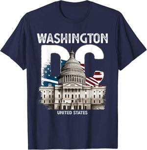 Washington DC Capitol Hill USA Souvenirs Gifts Men Women Kid T-Shirt - T-Shirt | Navy